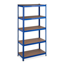 Prateleira de armazenamento para carga pesada 180 x 90 x 45 cm com 5 níveis
