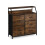Commode à tiroirs rustique style industriel 90 x 40 x 80 cm grand espace de 1