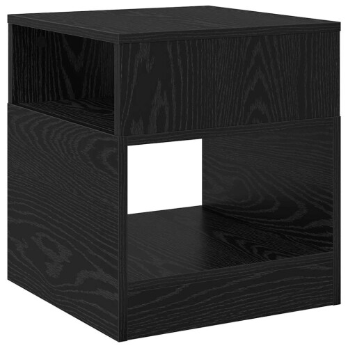 VidaXL vidaXL End Table Black Oak 40.5 x 40 x 45 cm Engineered Wood 1