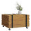 VidaXL vidaXL Coffee Table Brown 60 x 60 x 38 cm Solid Teak Wood 3