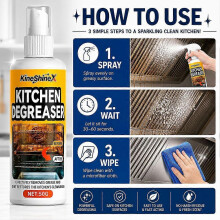 (100ml) BBQ Grills Cleaner Spray Heavy Duty Grills Grease Removal Spray Quickly Removes