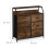Commode à tiroirs rustique style industriel 90 x 40 x 80 cm grand espace de 2