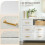 Comò 8 cassetti 110 x 30 x 76 cm con prese USB e tipo-C integrate 4