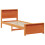 VidaXL vidaXL Bed Frame with Headboard Wax Brown 90 x 190 cm Engineered Wood 4