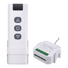 Tuya Life WiFi 433Mhz Blind Curtain with RF Remote for Electric Roller Shutter Control, 1RC 1RE
