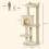 Albero per gatti 48 x 48 x 104 cm con nicchie e piattaforme graduali per gioco e 2