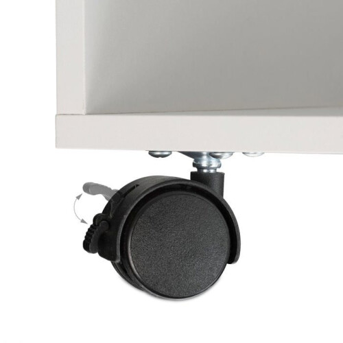 Caisson bureau mobile - HELLOSHOP26 - 40x45x70 cm - 5 compartiments - Roues 360 (2 freins) - Plateaux réglables 2