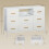 Comò 8 cassetti 110 x 30 x 76 cm con prese USB e tipo-C integrate 2