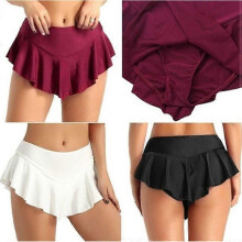 (M, red) Figure Skating Costumes Ladies Adult Performance Costumes Dance Skirts (red,S)