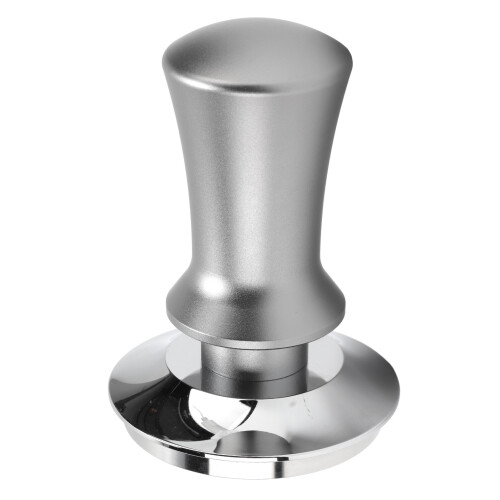 Kaffeestampfer Silber 58mm rostbeständig Feder