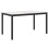 VidaXL vidaXL Dining Table White 150 x 90 x 75 cm Solid Pine Wood 5