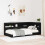 VidaXL vidaXL Storage Headboard with Shelf Black Oak 75 cm Engineered Wood 1