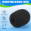 100Pcs Microphone Headset Grill Windshield Sponge Foam Black Mic Cover 30mmx8mm 3
