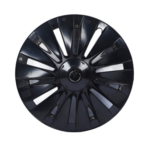 Sport Radnabekappen Mattschwarz Set 4 Stk Tesla