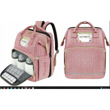 TORBA NA PIELUCHY 3W1 PLECAK SKŁADANE ŁÓŻECZKO WODOODPORNA USB ŁADOWANIE