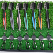 Club Cleaning Brush, Double-Sided Cleaning Tool, Nylon Steel Brush, Cleaning Tool Accessories Green