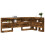 VidaXL vidaXL Storage Headboard with Shelf Smoked Oak 90 cm Engineered Wood 3