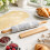 Marble Rolling Pin with Wooden Cradle 6