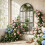 Homcom HOMCOM Large Arched Wall Mirror with 3-Piece and Tempered Glass 8
