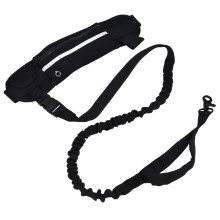 Zugseil Hundeleine Set Sport Gürteltasche schwarz