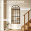 Homcom HOMCOM Large Arched Wall Mirror with 3-Piece and Tempered Glass 4