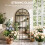 Homcom HOMCOM Large Arched Wall Mirror with 3-Piece and Tempered Glass 6