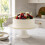 Textured Glass Cake Stand Gold Rim 2