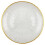 Textured Glass Cake Stand Gold Rim 10