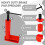 Universal Brake Caliper Tool Heavy Duty Brake Caliper Spreader Tool for Multi-Piston Brake Piston Compressor Tool Red 4