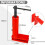 Universal Brake Caliper Tool Heavy Duty Brake Caliper Spreader Tool for Multi-Piston Brake Piston Compressor Tool Red 7