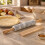 Marble Rolling Pin with Wooden Cradle 4