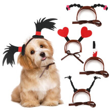 (S, Type E) Festival Dog Headpiece Lovely Dog Hair Hoop Decorative Festival Hair Hoop Halloweens Pet Costume S