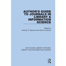 Authors Guide to Journals in Library Information Science Hardcover Boo