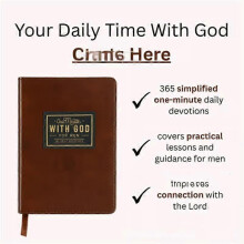One Minute with God for Men 365 Devotions, Brown Faux Leather Flexcove Books
