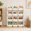 (Tall 4 Tier, White) Multi-Tier Kids Toy Storage Organiser Bins 6