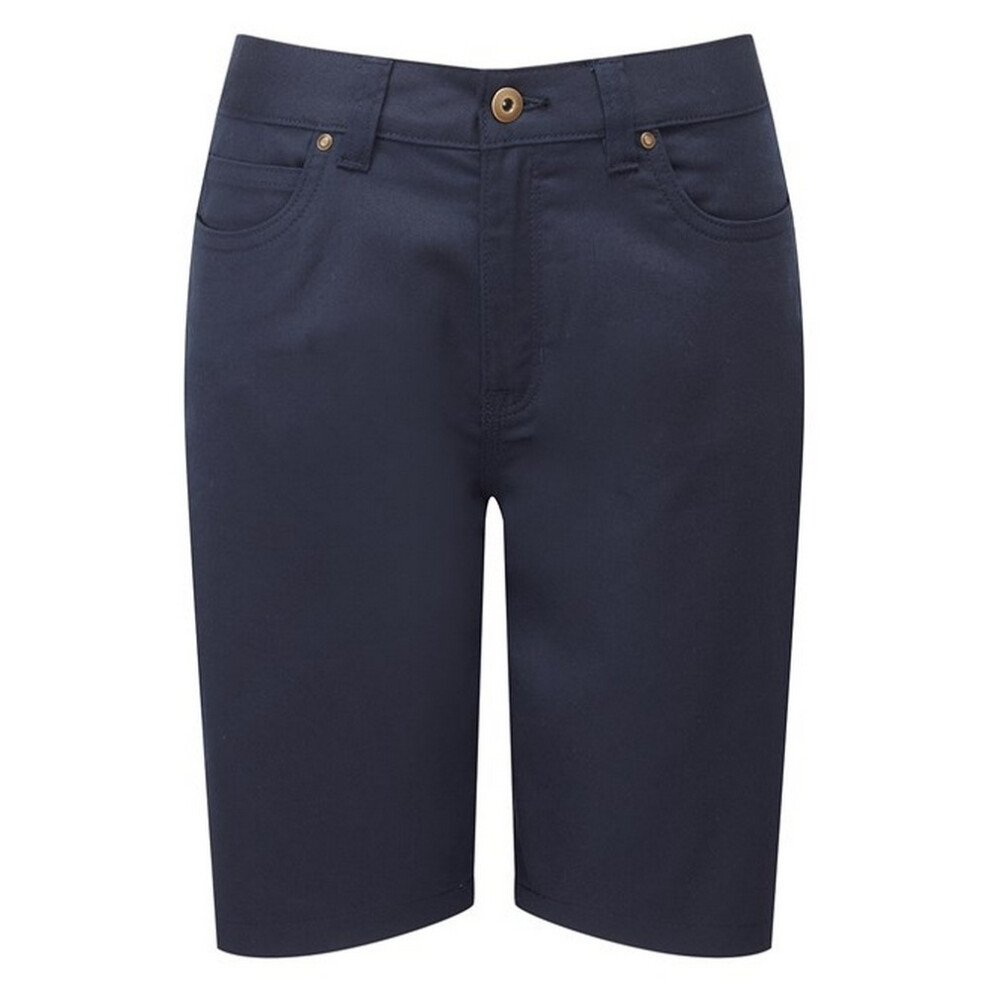 Premier (14 Uk, Navy) Womens/Ladies Chino Shorts
