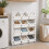 (Tall 4 Tier, White) Multi-Tier Kids Toy Storage Organiser Bins 2