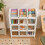 (Tall 4 Tier, White) Multi-Tier Kids Toy Storage Organiser Bins 3