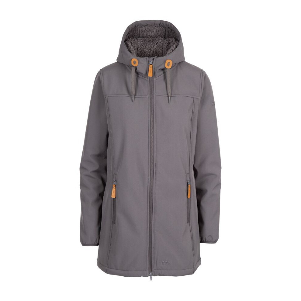 Trespass (Xxl, Carbon) Womens/Ladies Kristen Longer Length Hooded Waterproof Jacket