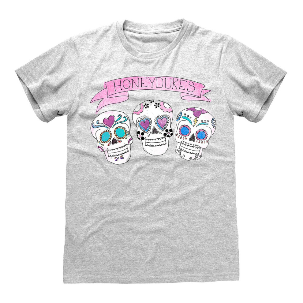 Harry Potter (Xxl, Heather Grey) Unisex Adult Honeydukes Skulls T-Shirt