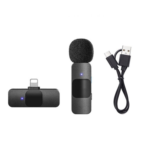 Wireless Lavalier Lapel Microphone for , Android, PC, USB-C Devices - Ideal for Recording & Streaming BY-V1 1