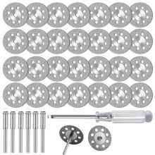 30pcs 545 Disque de Coupe RevĂŞtu de Diamant (22mm) pour Outil Rotatif pour pour Accessoires D'Outil Rotatif, Coupe de Pierre et de Verre