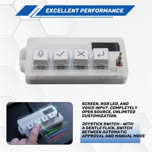 For Vibe Coding Dedicated Keyboard for Claude Cursor External AI Programming Keyboard 2