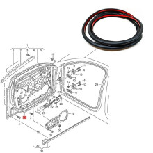 4G0837911A Voorportier Buitenafdichtstrip voor A6 Quattro C7 S6 RS6 4G 1.8L 2.0L 2.8L 3.0L 4.0L V6 V8 2012-2018