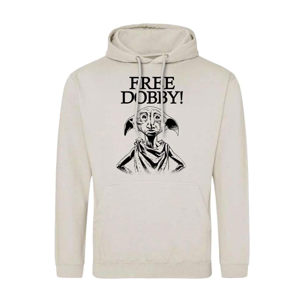 Harry Potter (M, Natural) Unisex Adult Free Dobby Hoodie