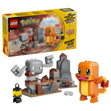 LEGO Pokemon 72157 SMART Play: Charmander & Geodude's Cavern Clash Age 6+ 198pcs