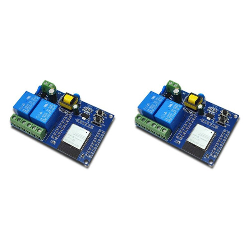 2X ESP32 Relay Module Dual Channel WiFi  Relay Module ESP32-WROOM Secondary Development Board for