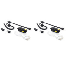 2X UHF 400-470MHz 0.5W Talkie Walkie Oreille Suspendue Radio Bidirectionnelle Modèle Oreille Suspendue