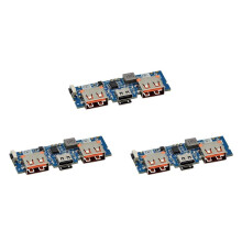 3X Micro-USB/Type-C 5 V 2,4 A Double USB 18650 Boost Chargeur de Batterie Carte Batterie Externe Mobile Accessoires pour TéLéPhone Bricolage