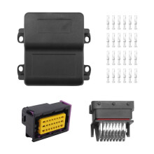 5X 24Pin ECU Circuit Board Connector Matching Aluminum Alloy Shell Automotive Motor Car Controller